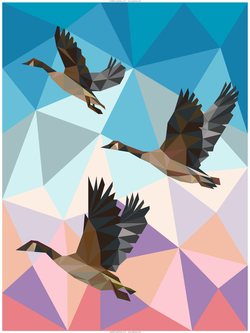 Flying Geese Fabric Panel