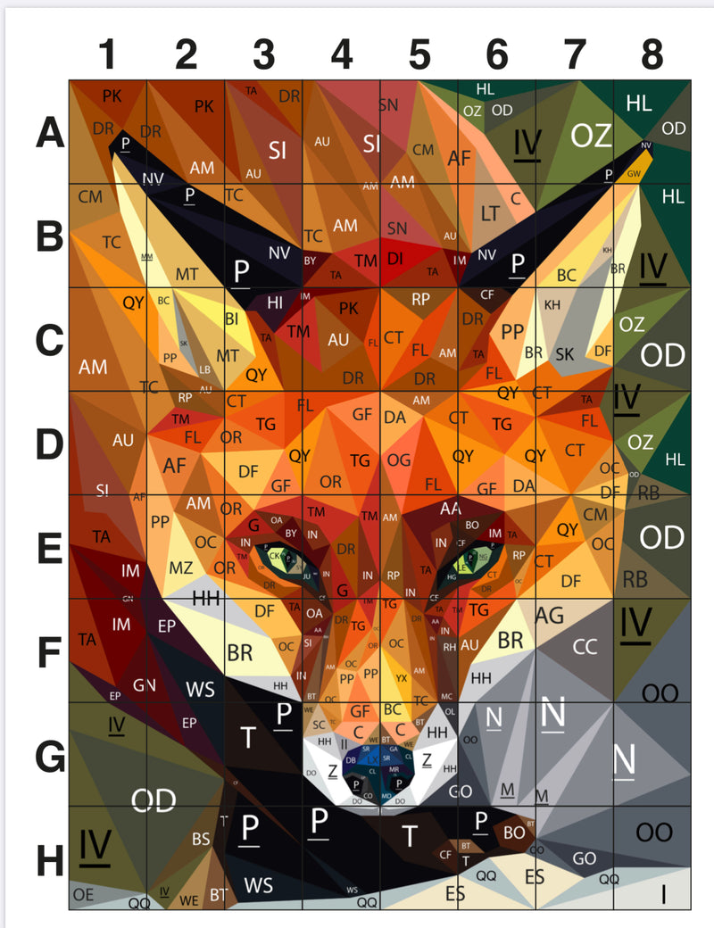 Autumn the Fox Printed Pattern Only