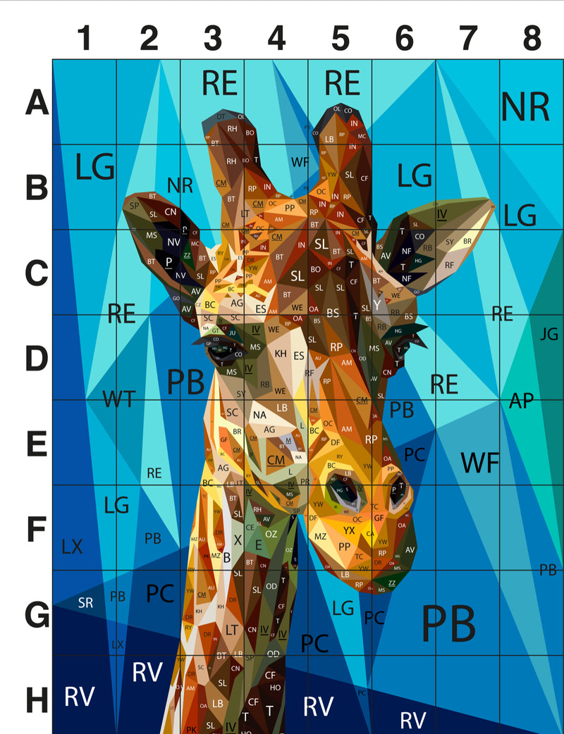 Big G the Giraffe Full Quilt Top Kit