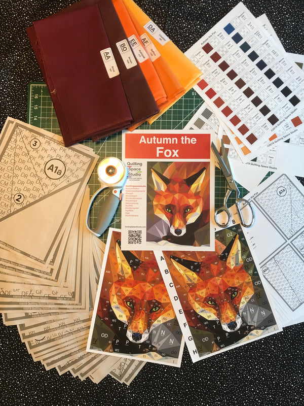Autumn the Fox Full Quilt Top Kit