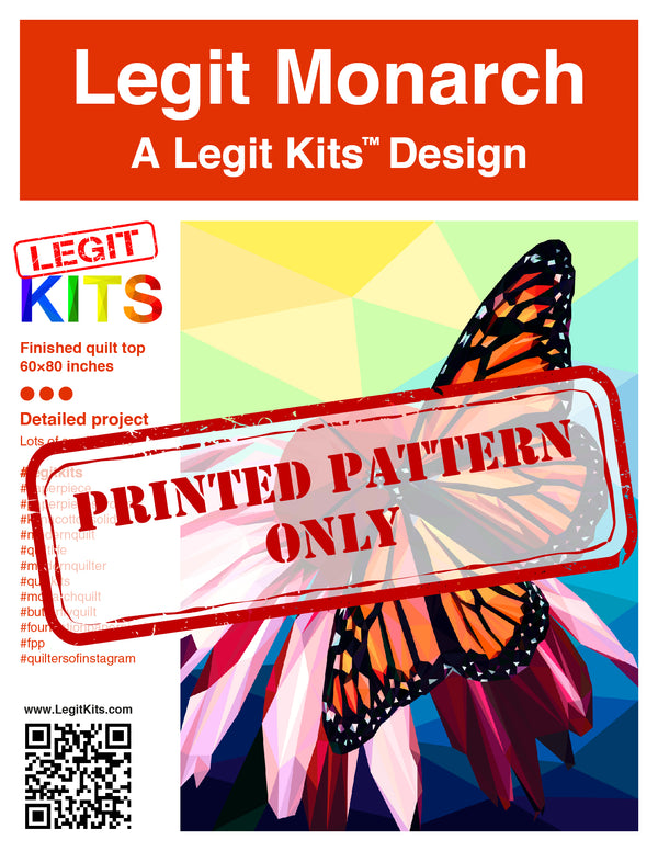 Legit Monarch Printed Pattern Only