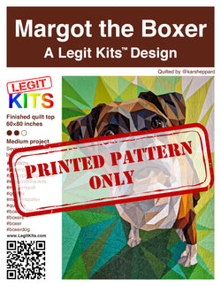 Margot the Boxer Printed Pattern Only
