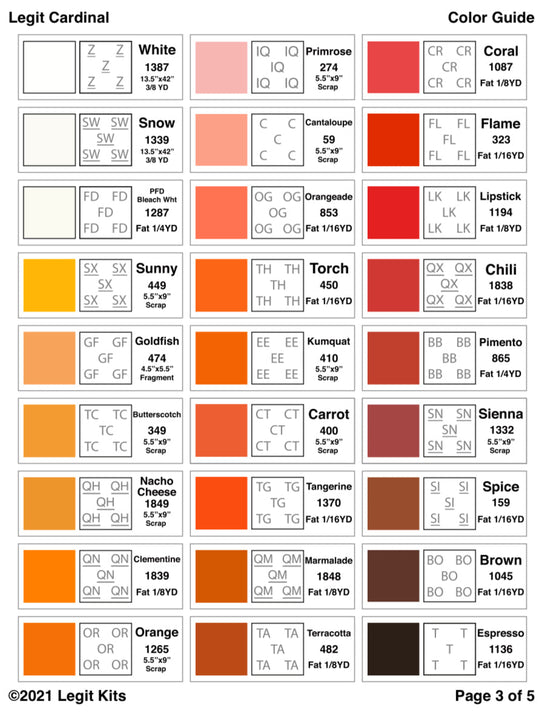 Legit Cardinal Pattern – Legit Kits