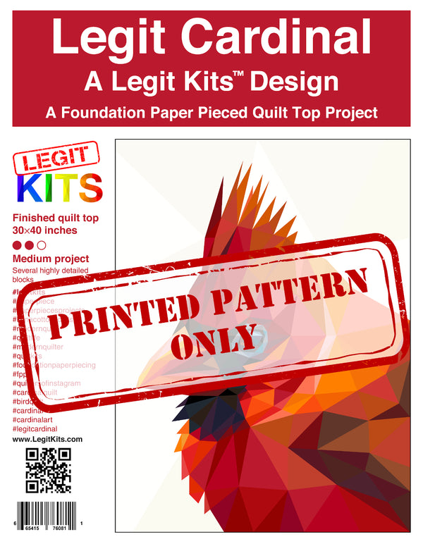 Legit Cardinal Printed Pattern Only