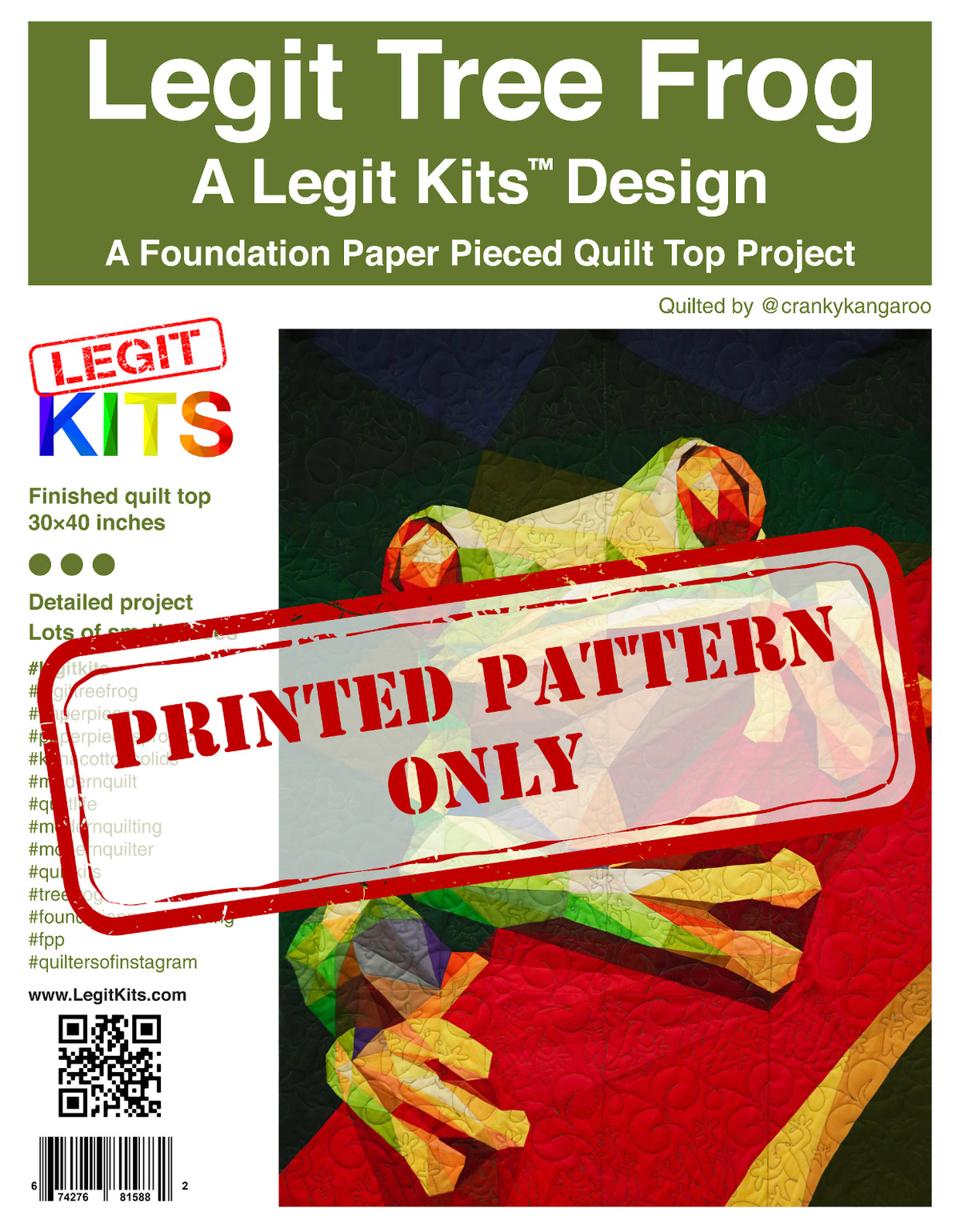 Legit Pattern Legit Tree Frog Pattern – Legit Kits