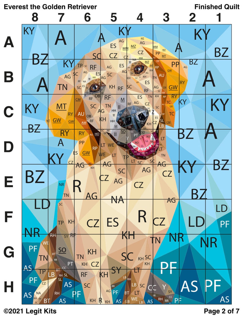 Everest the Retriever Printed Pattern Only