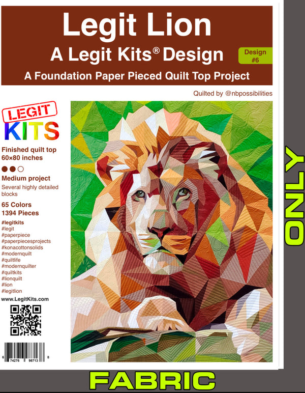 Legit Lion Fabric Pack ONLY