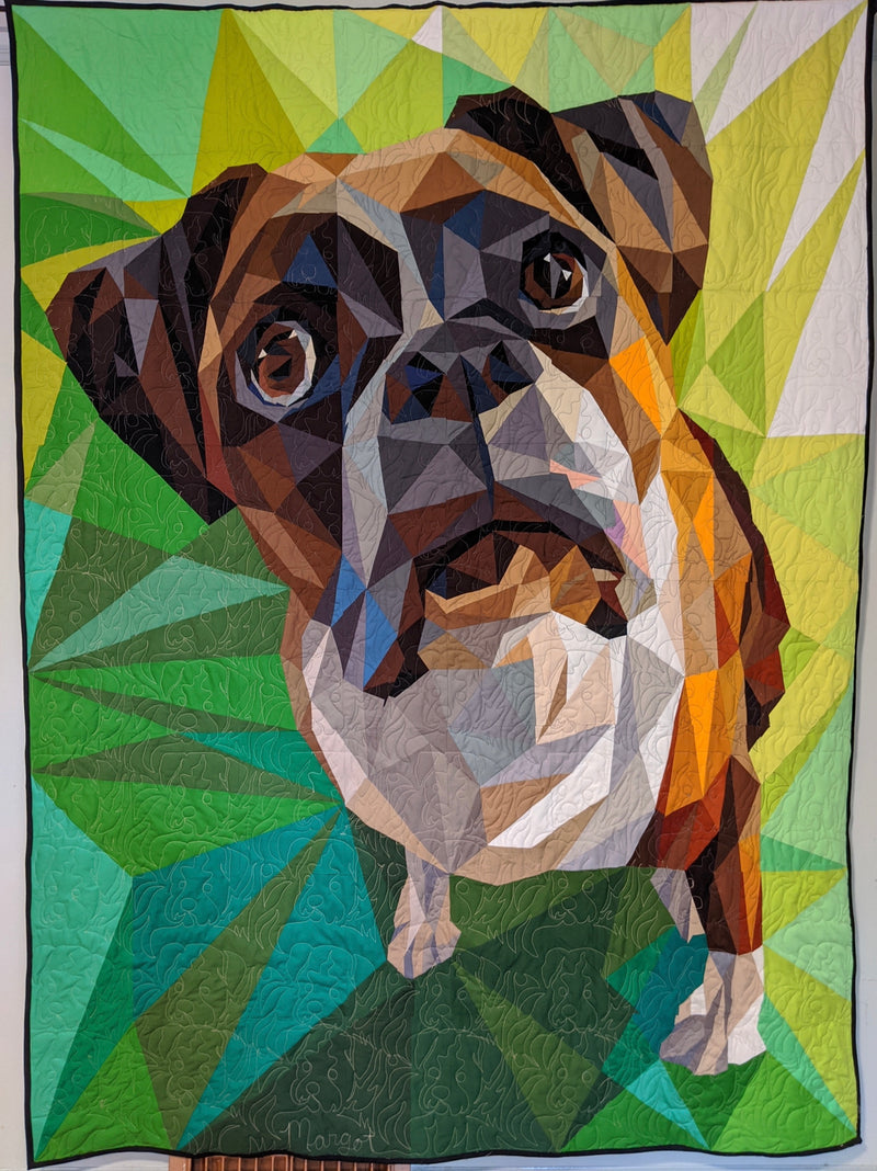 Margot the Boxer Quilt Top Kit