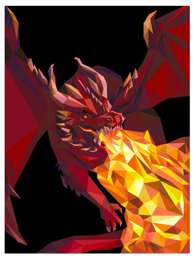 Toasty the Dragon Printed Pattern Only