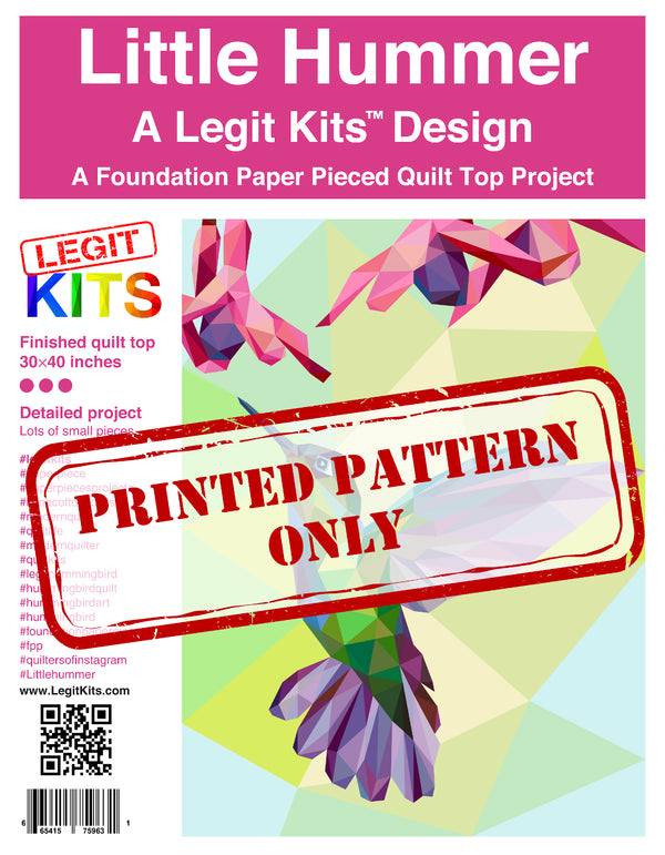 Little Hummer Printed Pattern Only