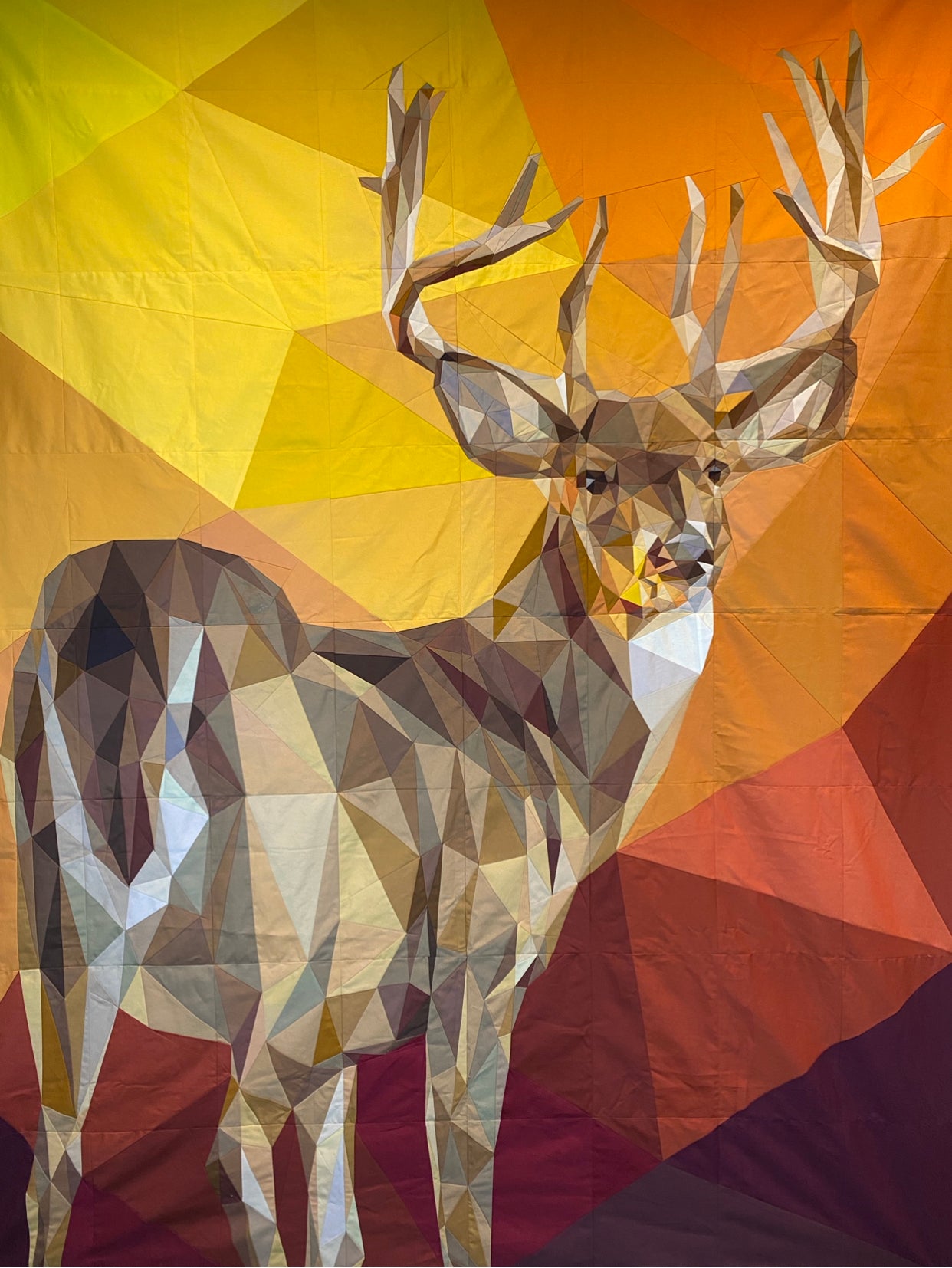 White Tail Buck Quilt Top Kit