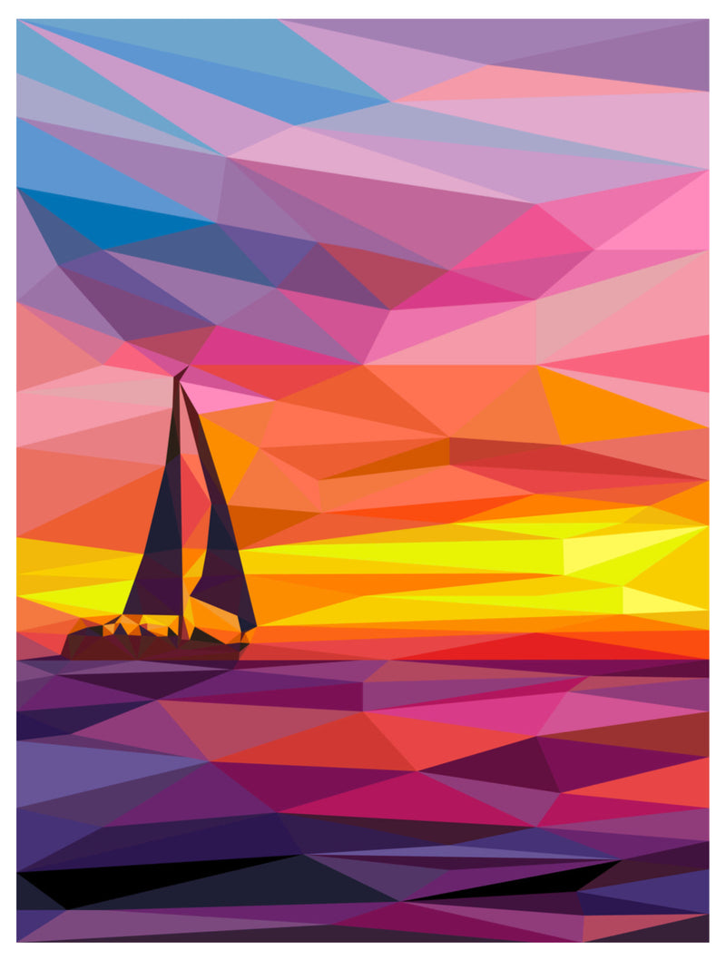 Sail Away Printed Pattern Only