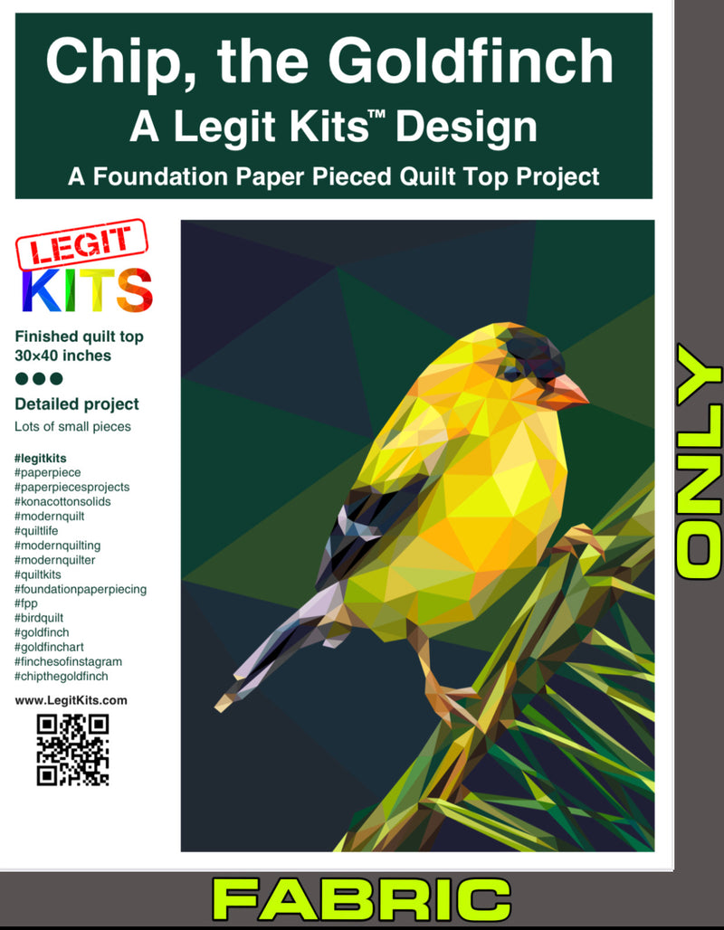 Chip the Goldfinch Fabric Only