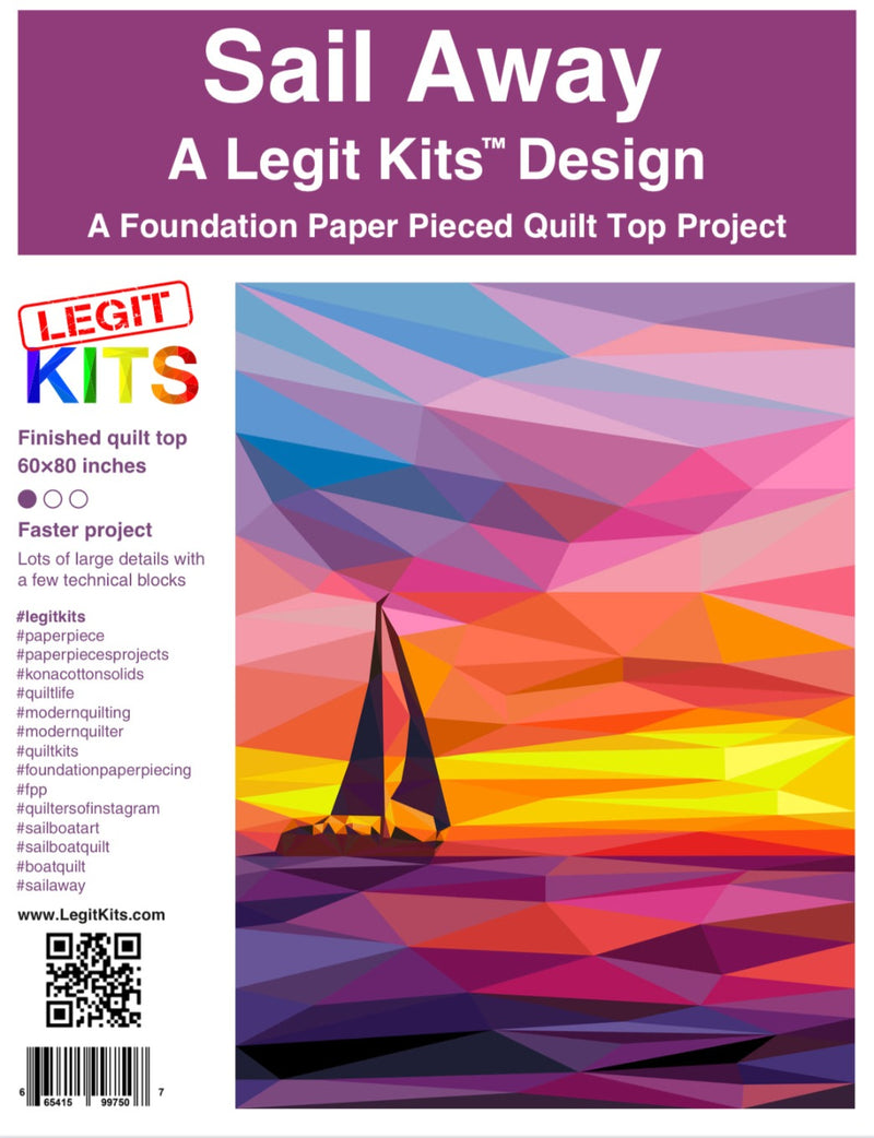 Sail Away Full Quilt Top Kit