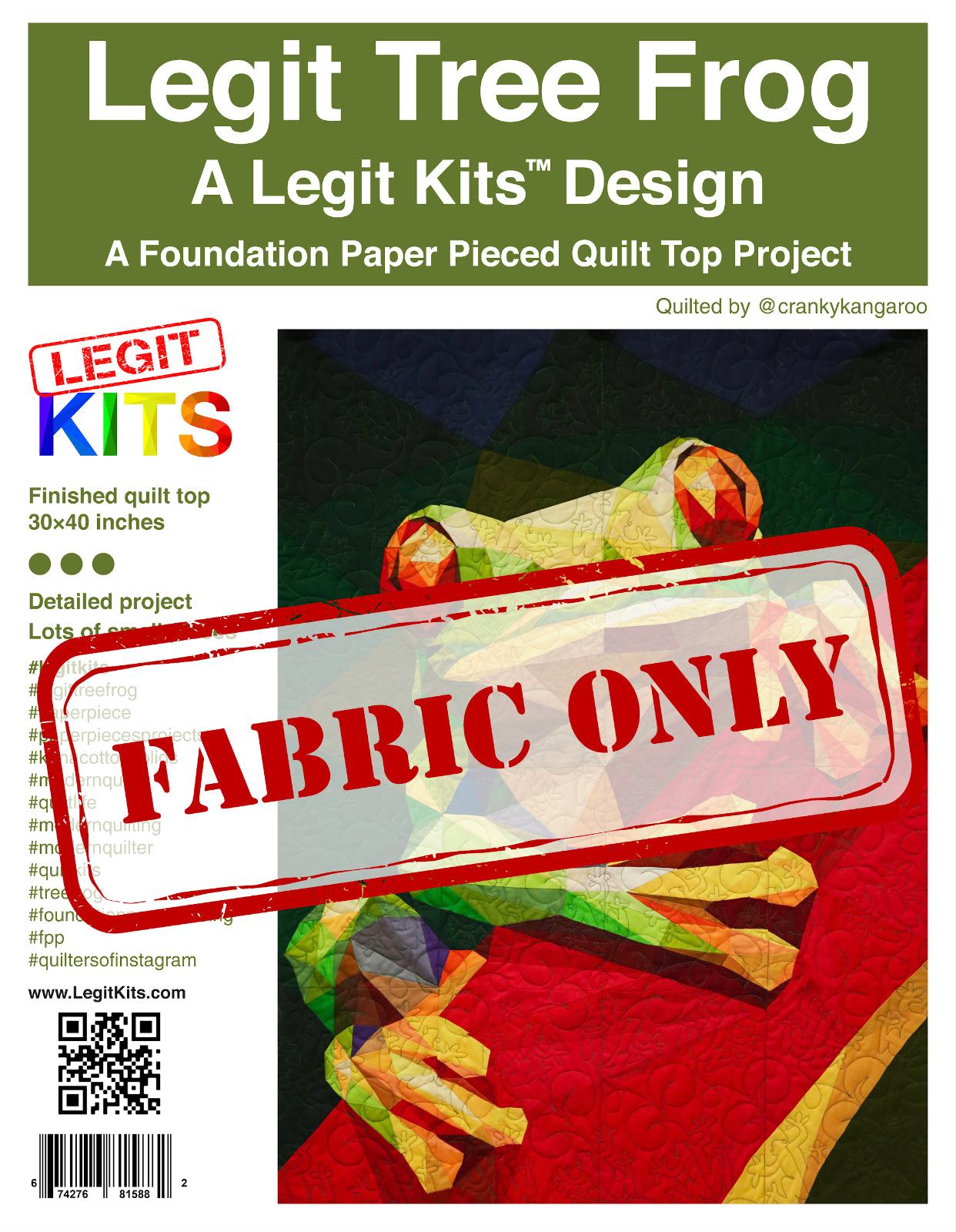 Legit Tree Frog Fabric Pack Legit Kits
